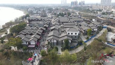 湖南湘潭窑湾历史文化街区航拍